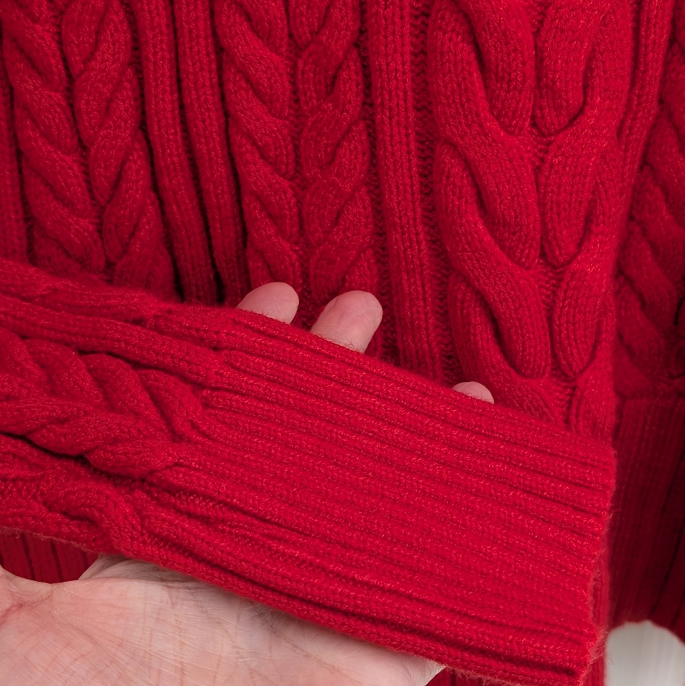 Philosophy Red Apple Cable Knit Sweater NWT - Picture 5 of 10
